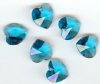 1 14mm Blue Zircon Swarovski Heart